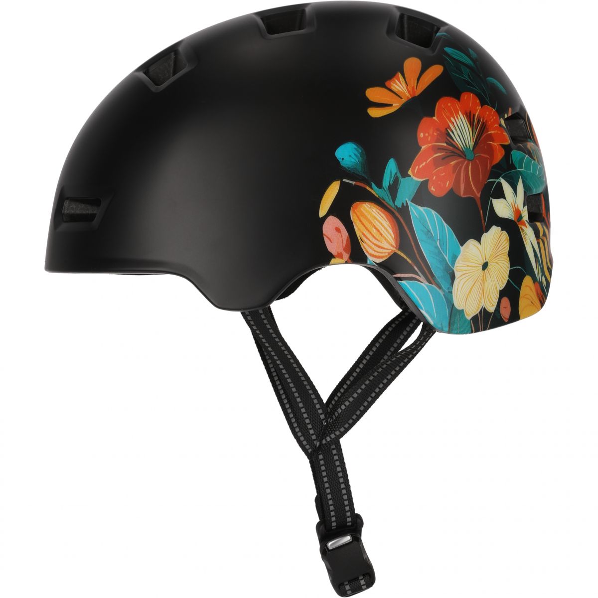 Crazy Safety Rampage Flower, Fahrradhelm, carrot — 2