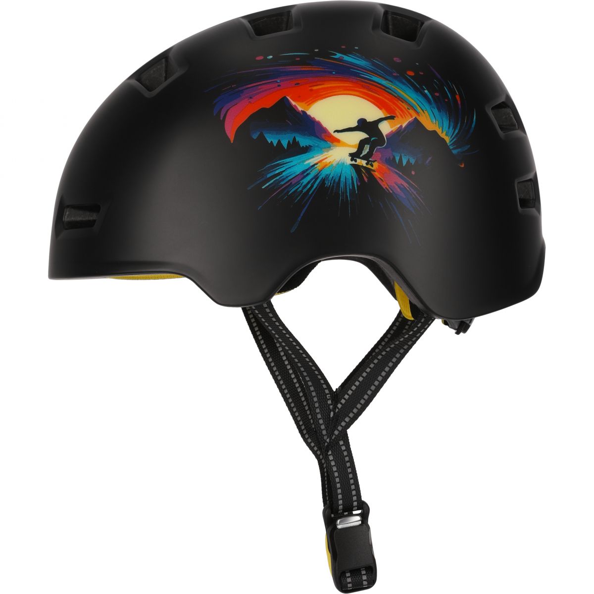 Crazy Safety Rampage Skating, Fahrradhelm, schwarz/orange — 2