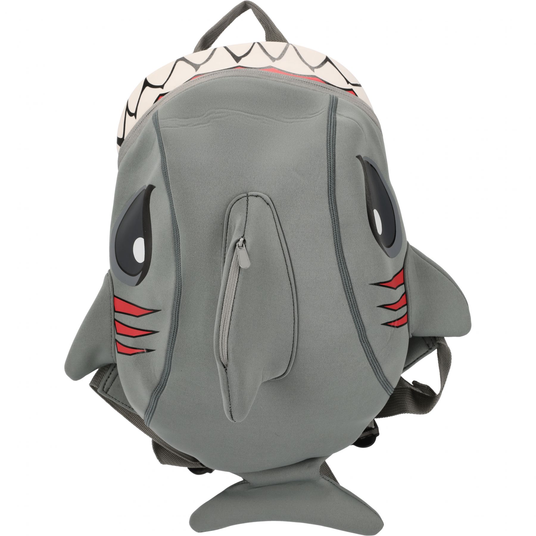Crazy Safety Shark, Rucksack, Junior, grau