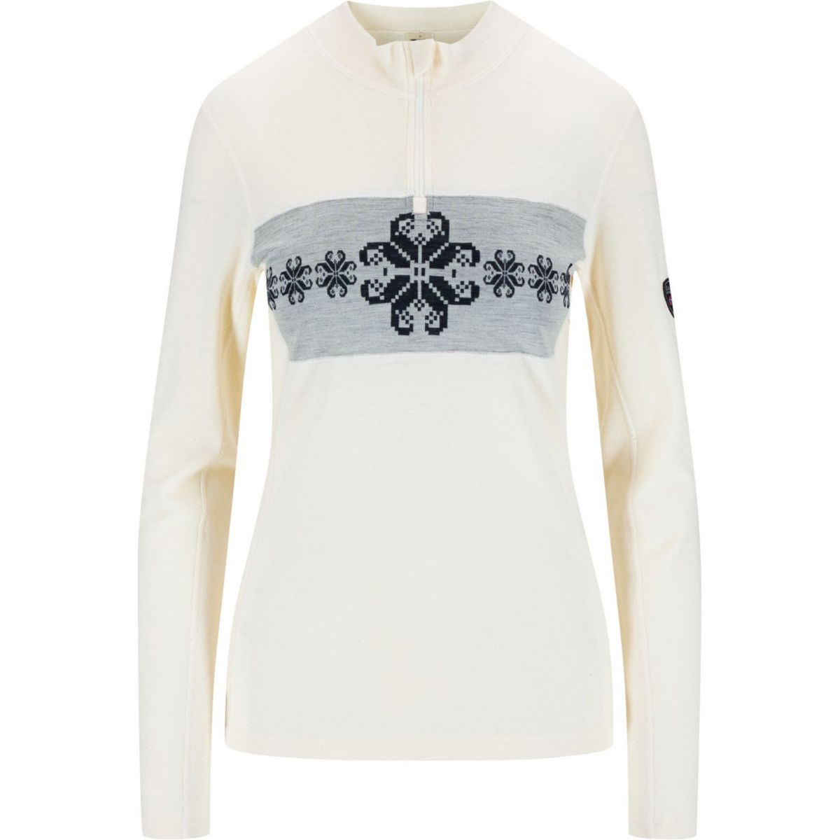Dale of Norway Falkeberg Baselayer Half Zip, Funktionsunterwäsche, Damen, weiß — 2
