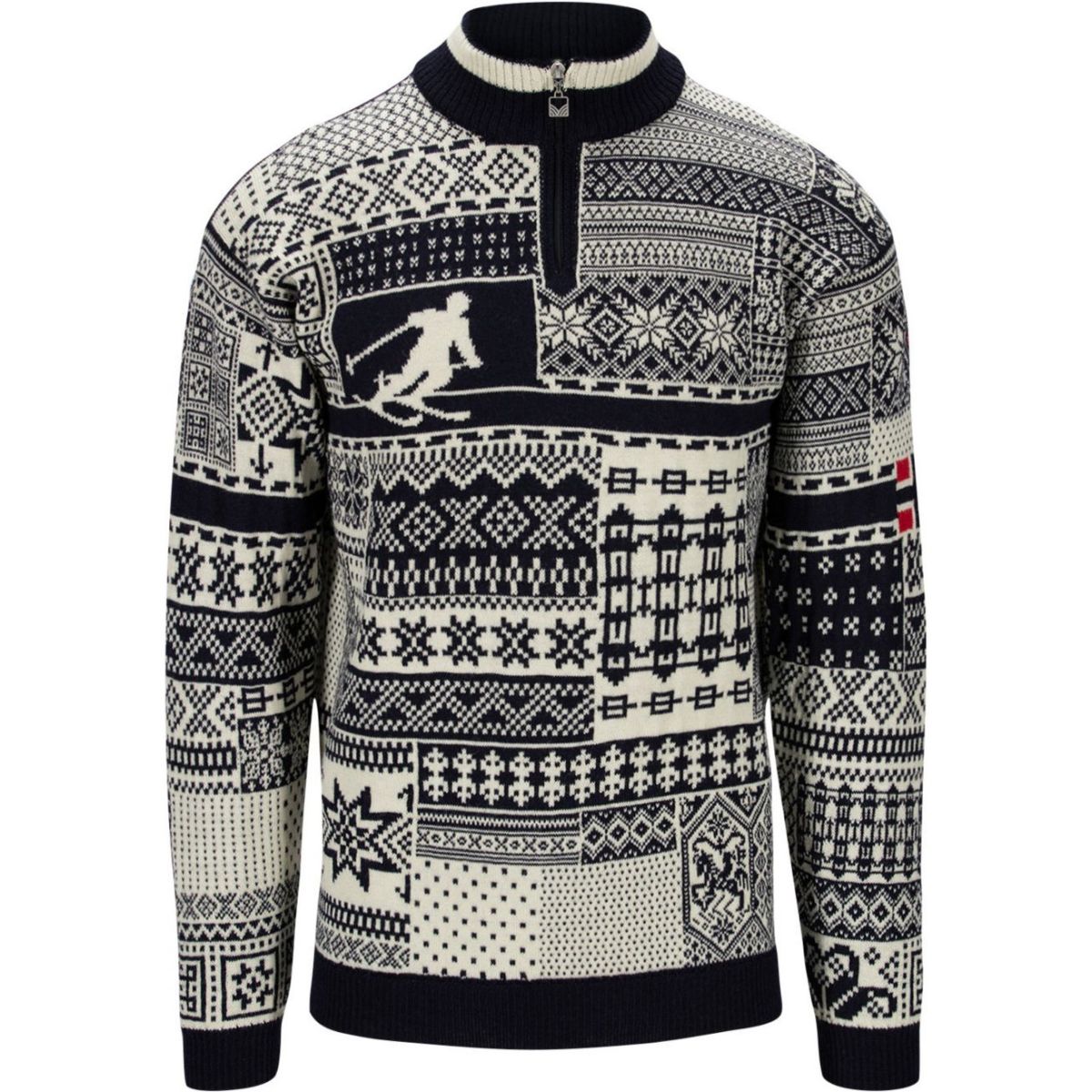 Dale of Norway History Pullover, Fleecejacke, Herren, navy offwhite