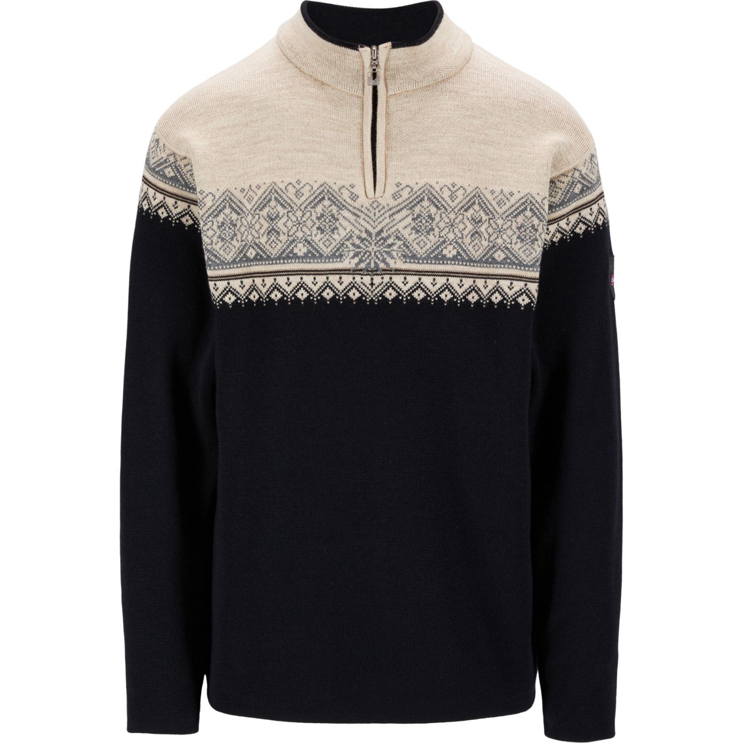 Dale of Norway Moritz, Pullover, Herren, schwarz/beige