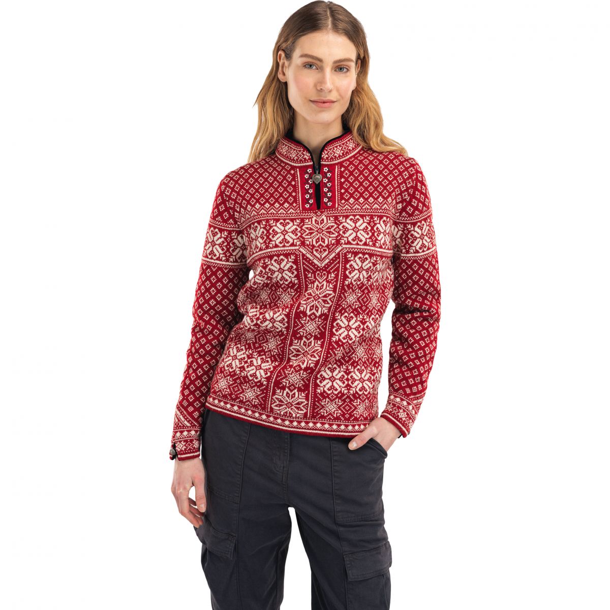 Dale of Norway Peace, Pullover, Damen, rot — 2