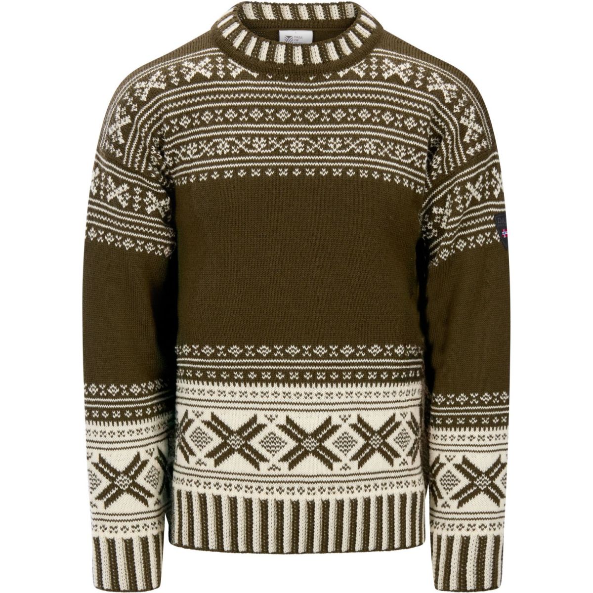 Dale of Norway Torridal Masc Sweater, Fleecejacke, Herren, Armeegrün — 2