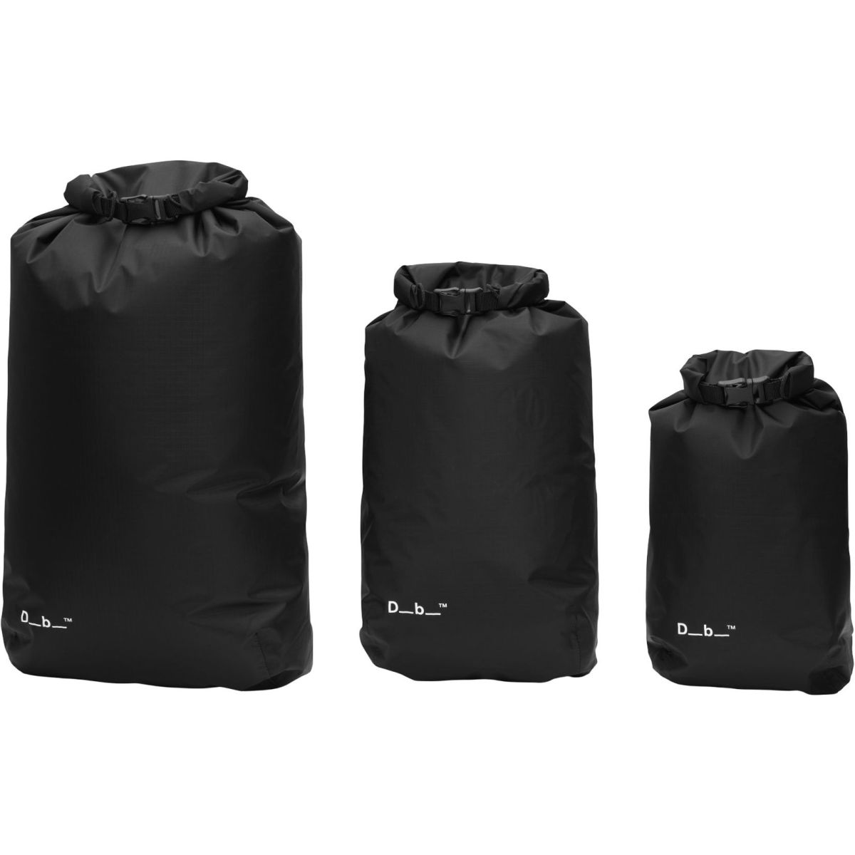 Db Dry Bag 3Pcs Set, Black Out — 2