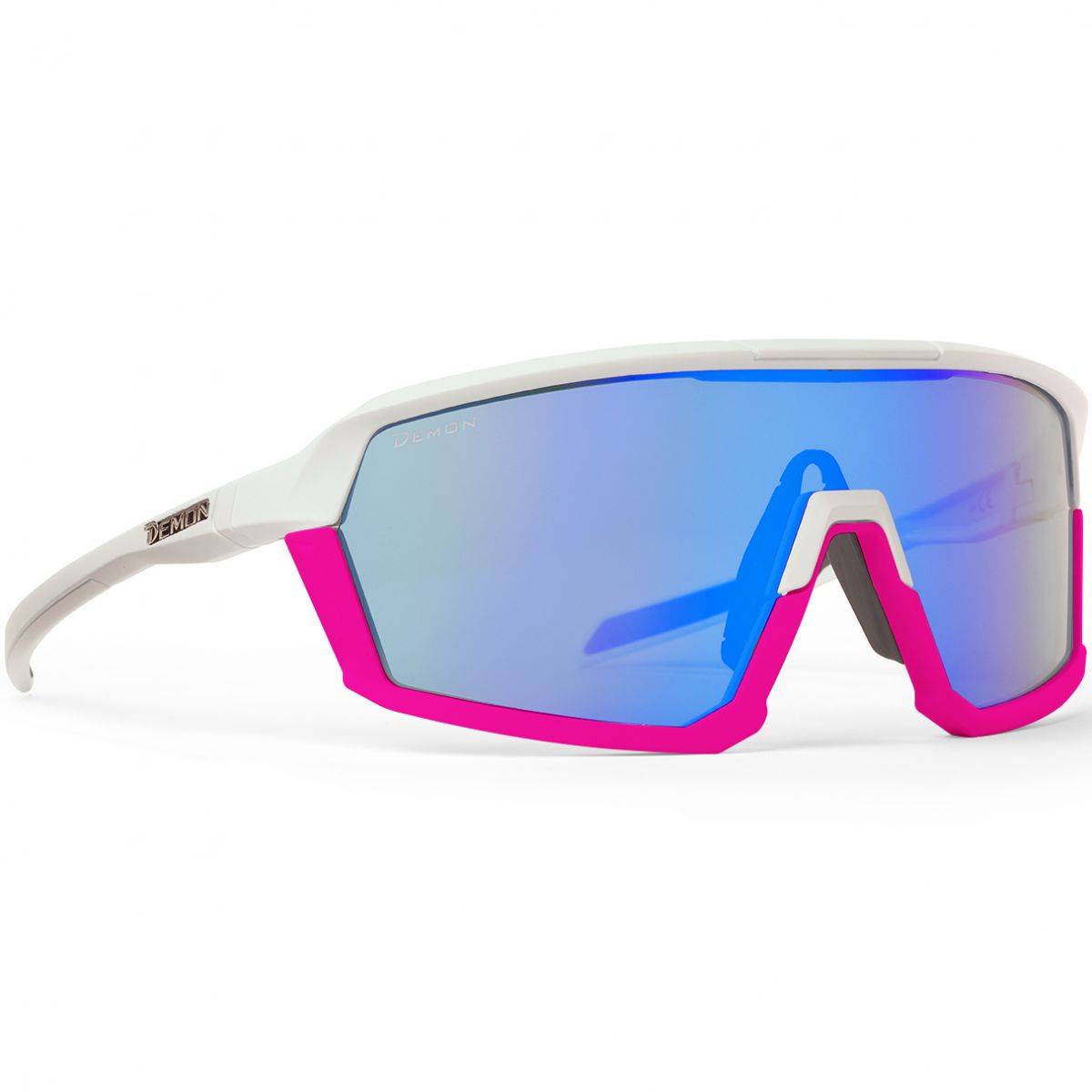 Demon Gravel, Sonnenbrille, weiß/pink