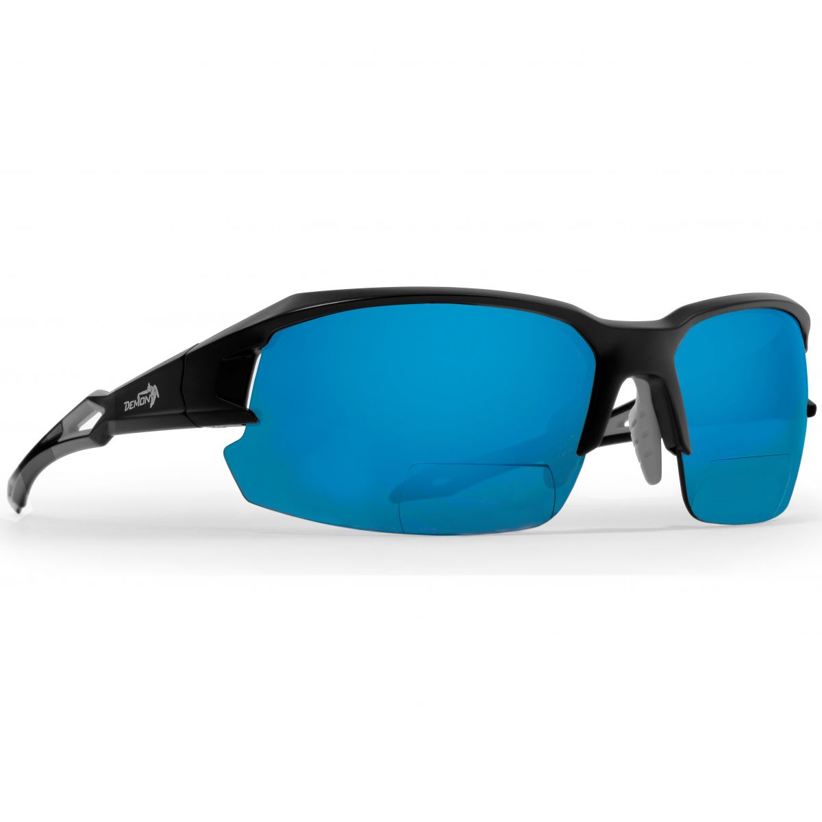 Demon Tiger Sun, Sonnenbrille mit Lesefeld, schwarz/grau — 2