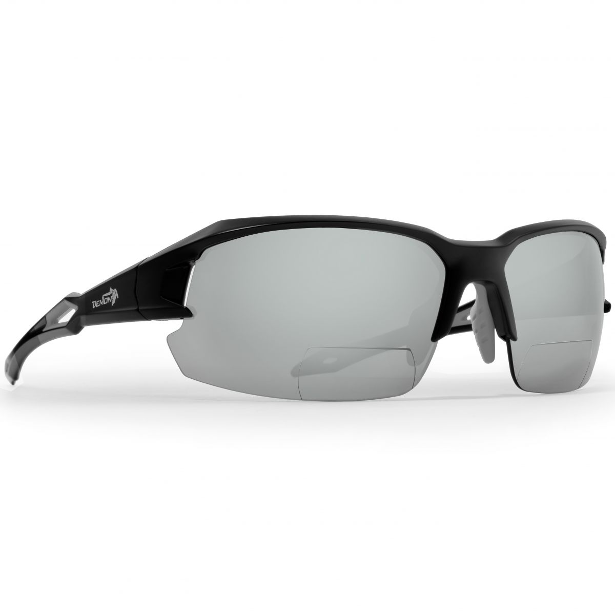 Demon Tiger Sun, Sonnenbrille mit Lesefeld, schwarz/grau — 2