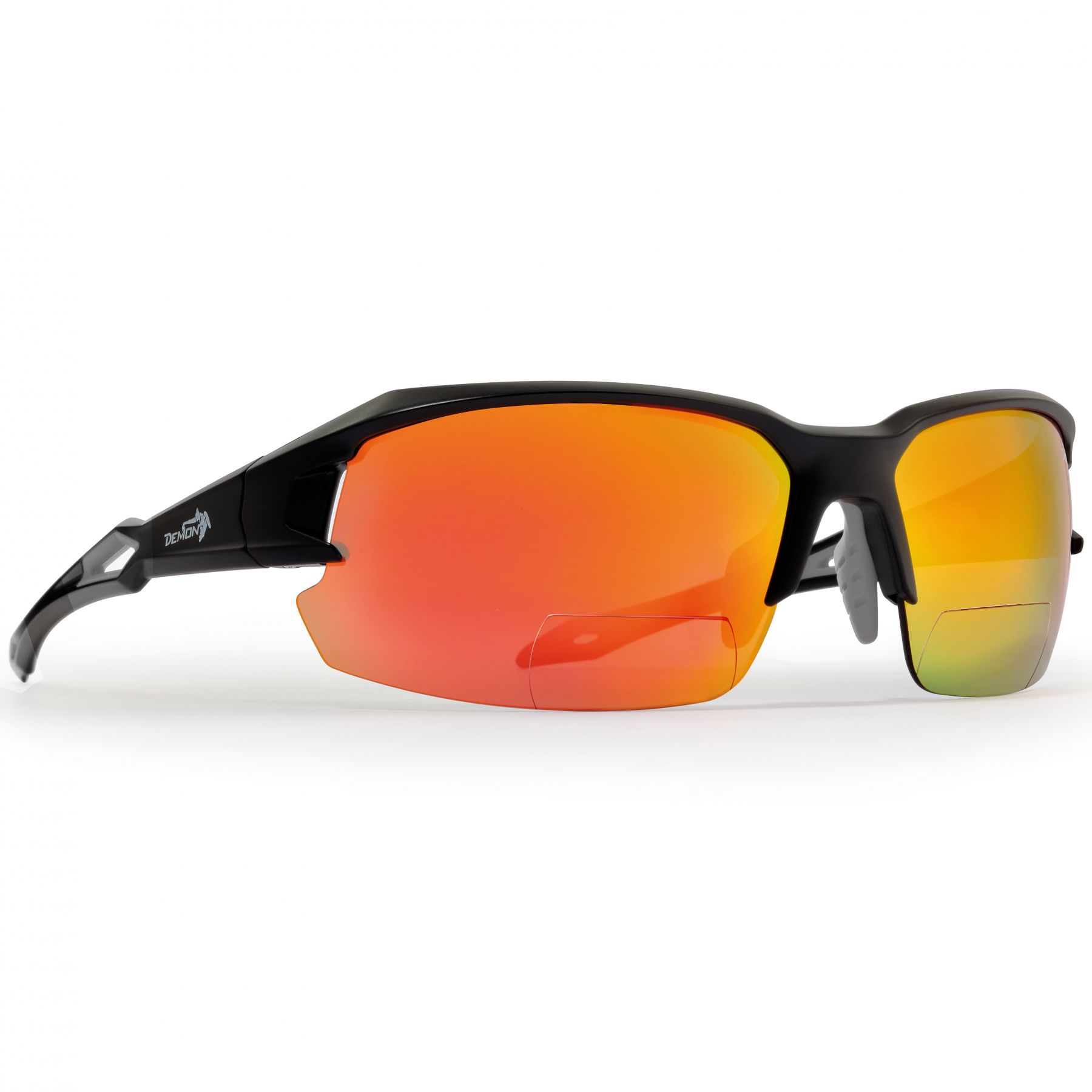 Demon Tiger Sun, Sonnenbrille mit Lesefeld, schwarz/grau