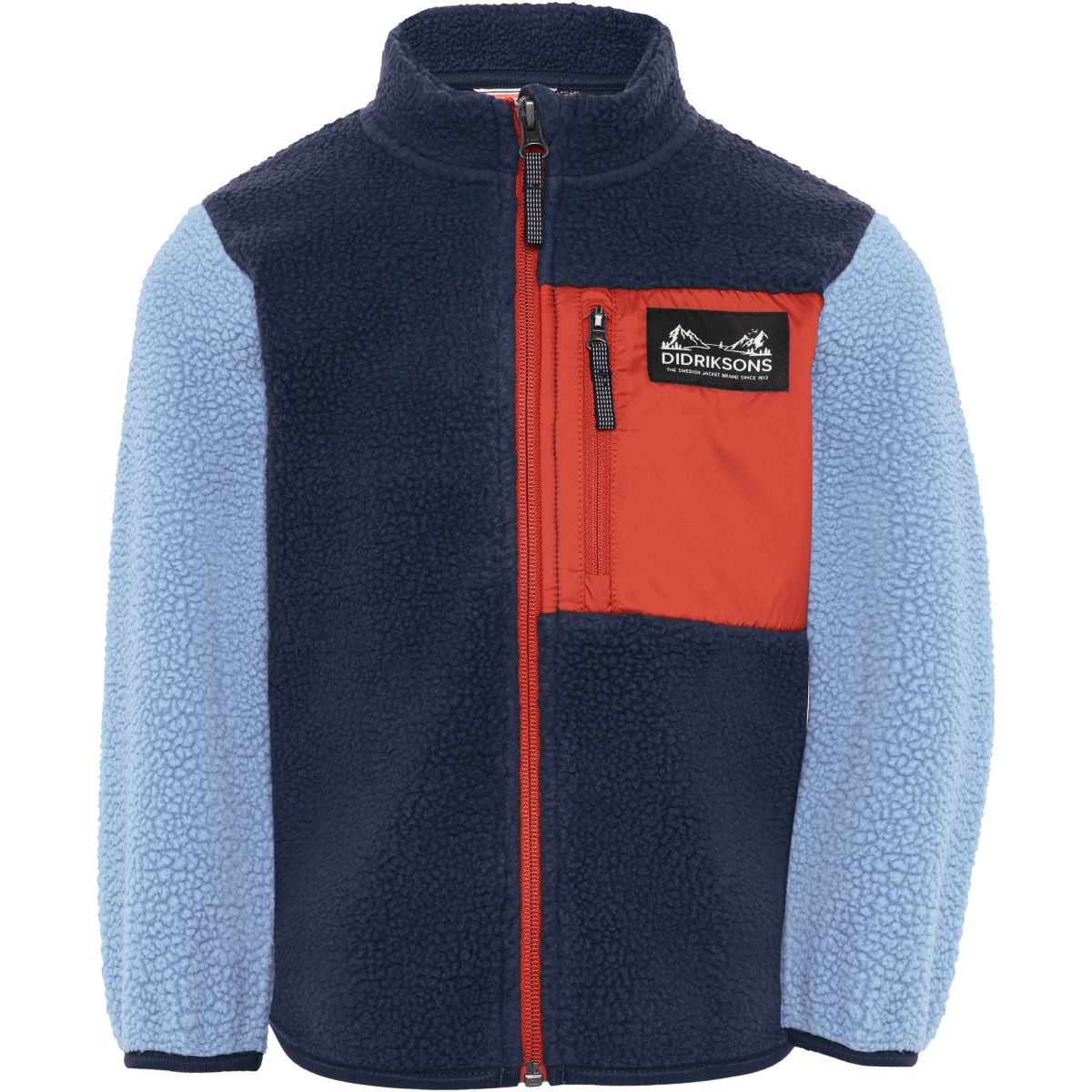 Didriksons Anten 2, Fleecejacke, Kinder, blau — 2