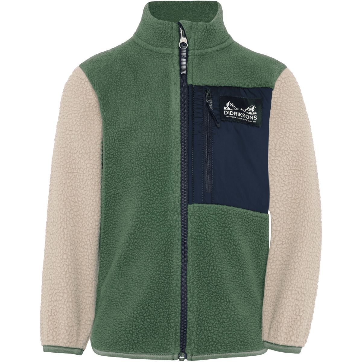 Didriksons Anten 2, Fleecejacke, Kinder, grün — 2
