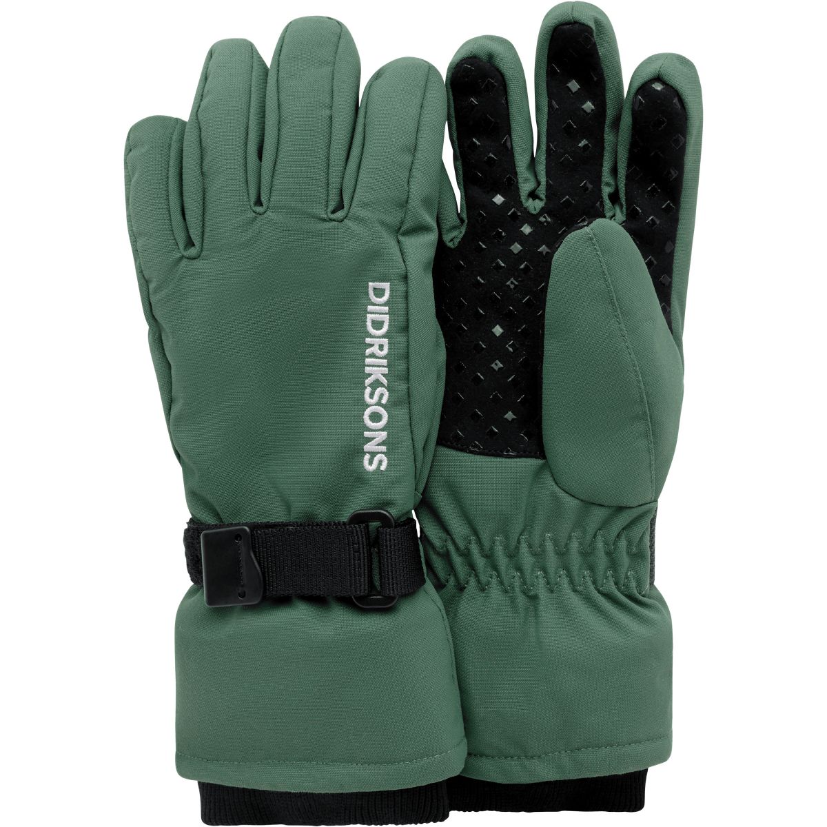 Didriksons Biggles 4, Skihandschuhe, Kinder, dunkelgrün — 2