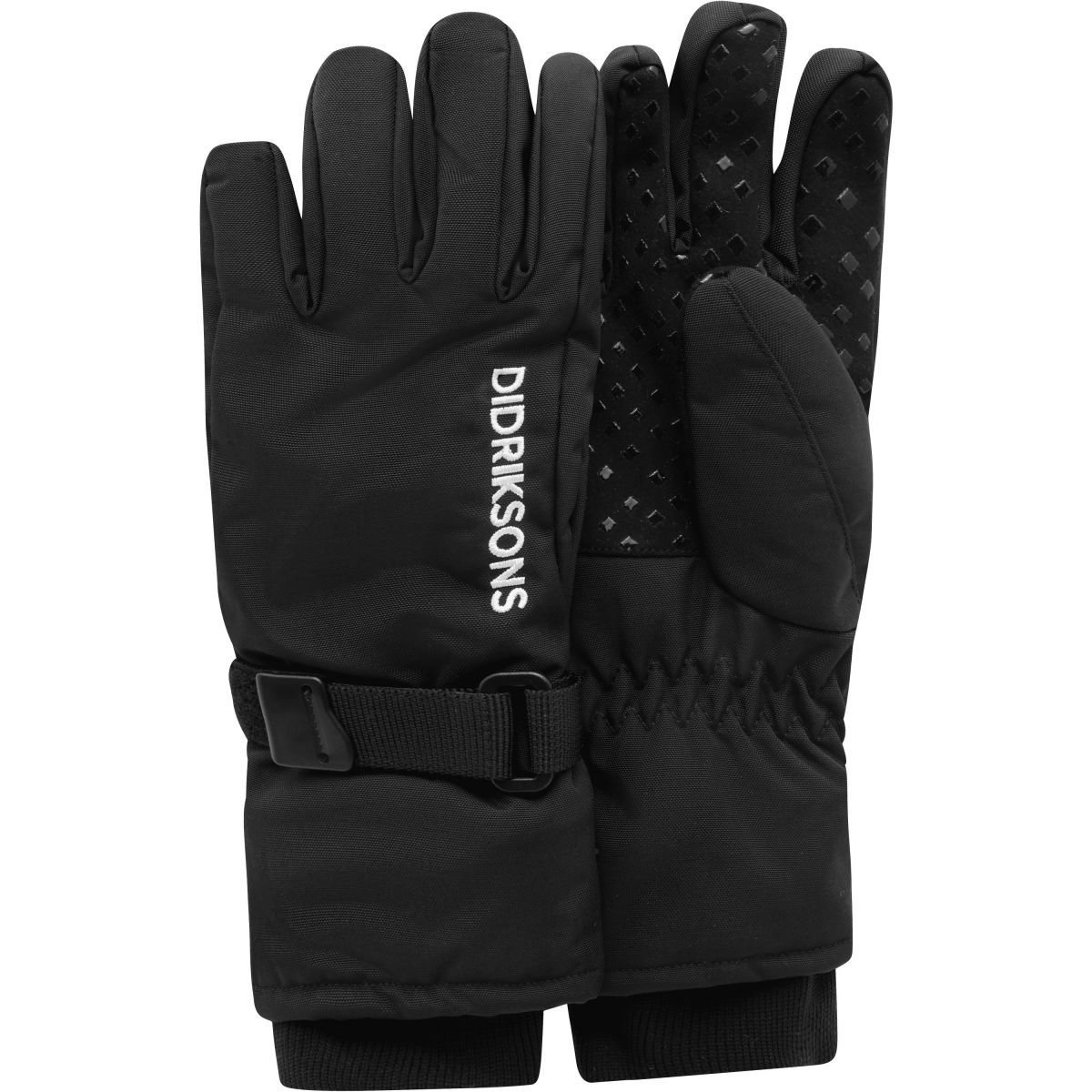 Didriksons Biggles 4, Skihandschuhe, Kinder, schwarz — 2