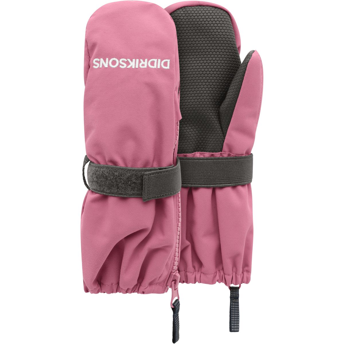 Didriksons Biggles Zip 9, Fäustlinge, Kinder, rosa — 2