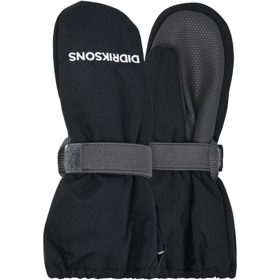 Didriksons Biggles Zip, Fäustlinge, Junior, schwarz