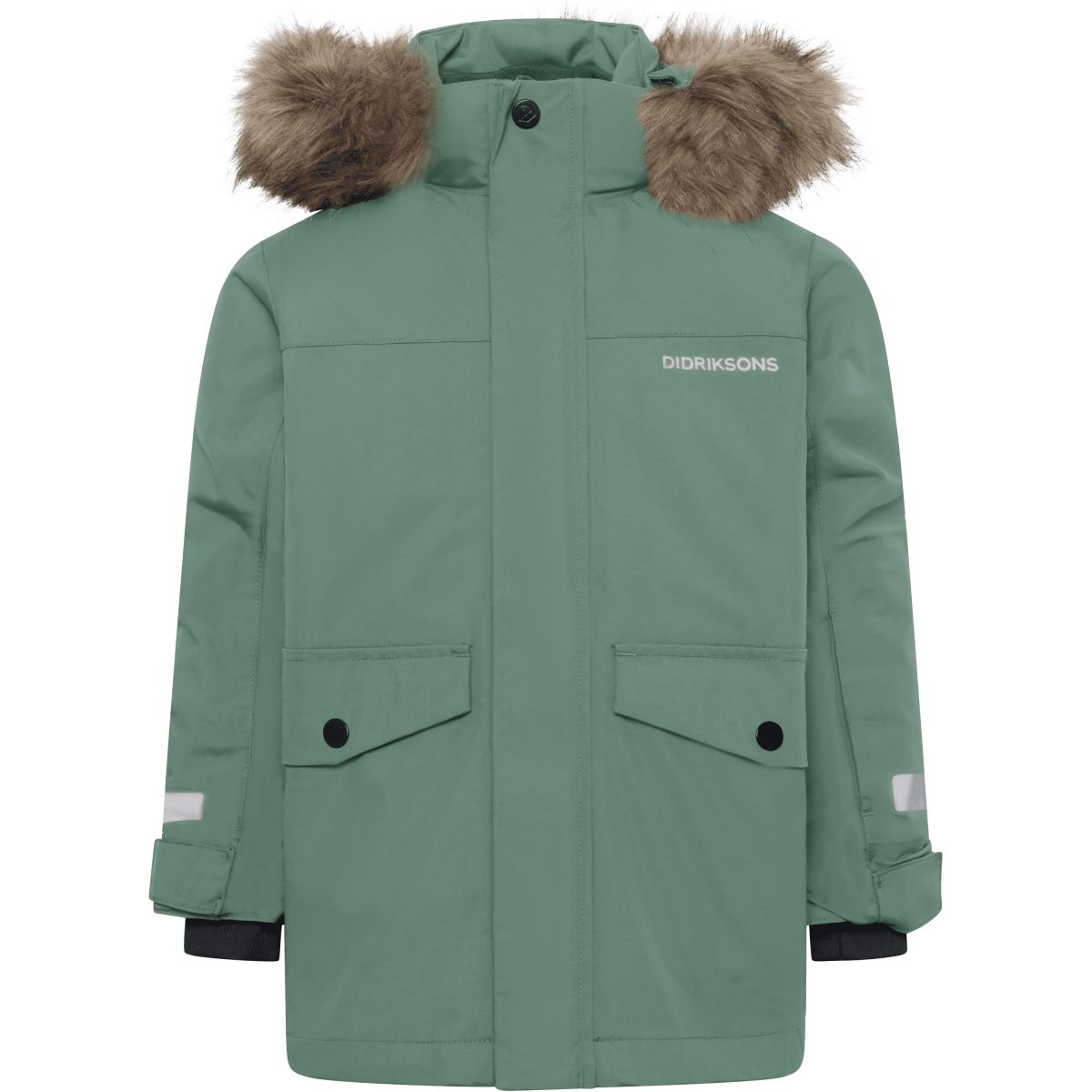 Didriksons Bjärven 5, Parka, Kinder, dunkelgrün — 2