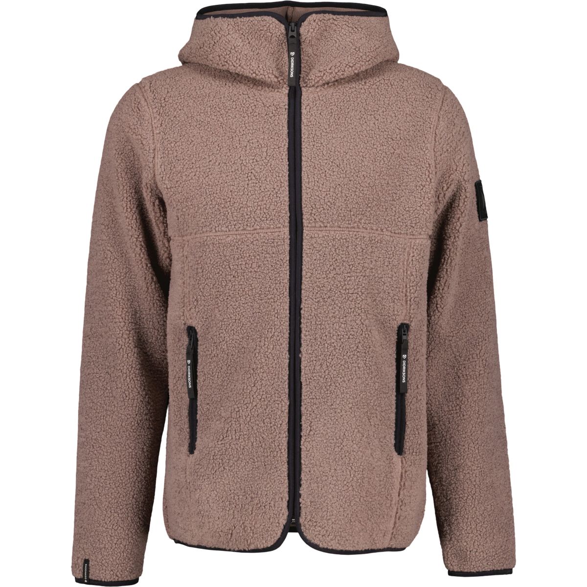 Didriksons Bror, Fleecejacke, Herren, Bark — 2