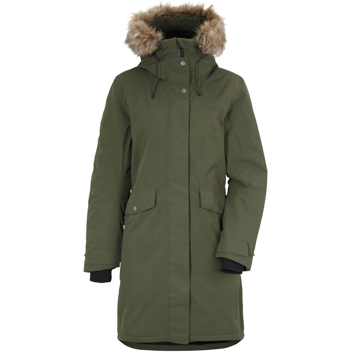 Didriksons Erika, Parka, Damen, dunkelgrün — 2