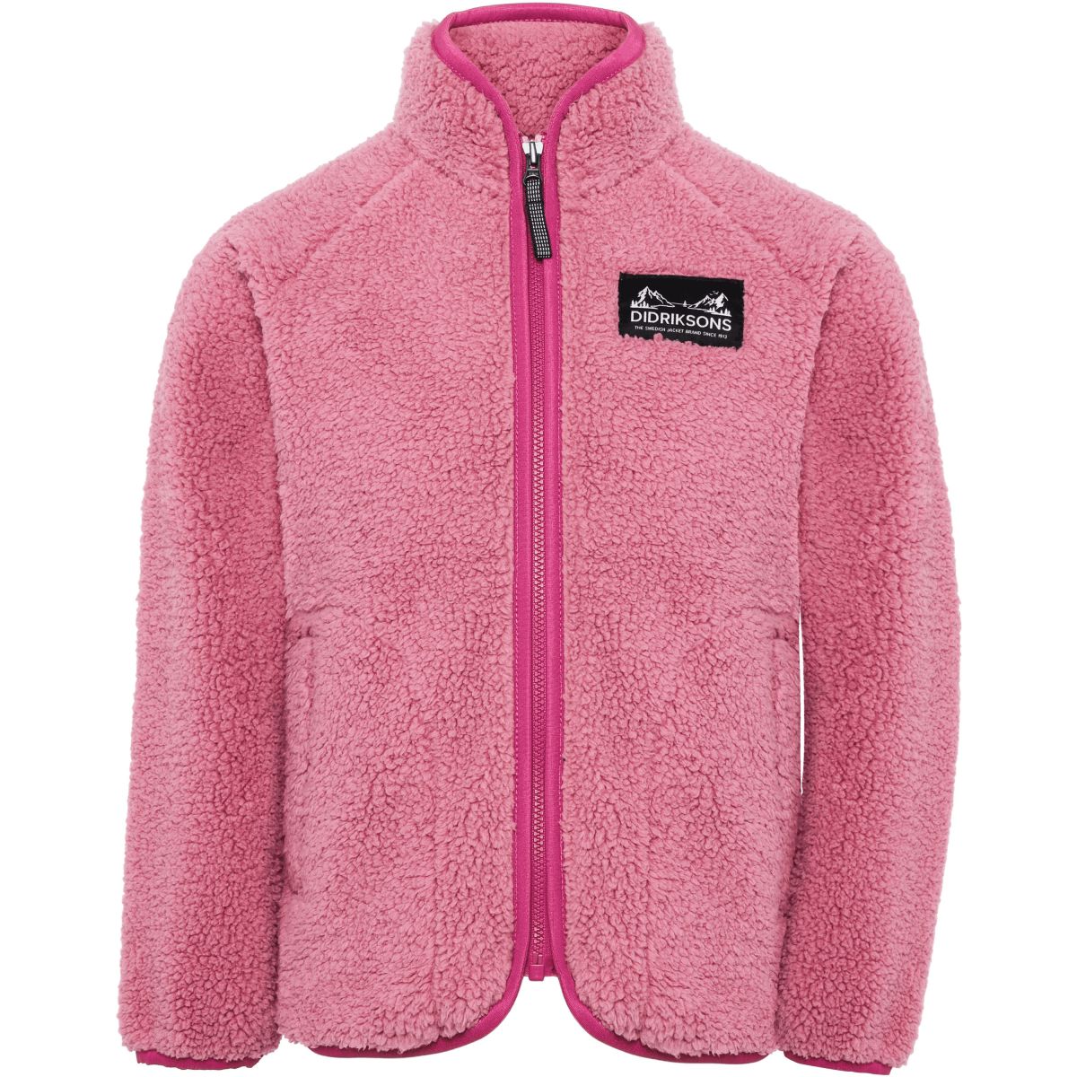 Didriksons Gibbs 2, Fleecejacke, Kinder, pink — 2
