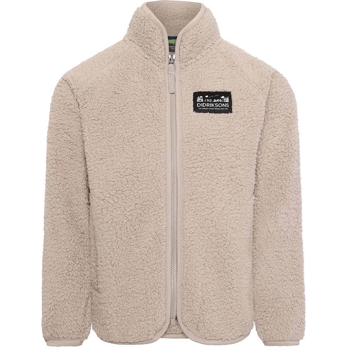 Didriksons Gibbs, Fleecejacke, Junior, beige — 2