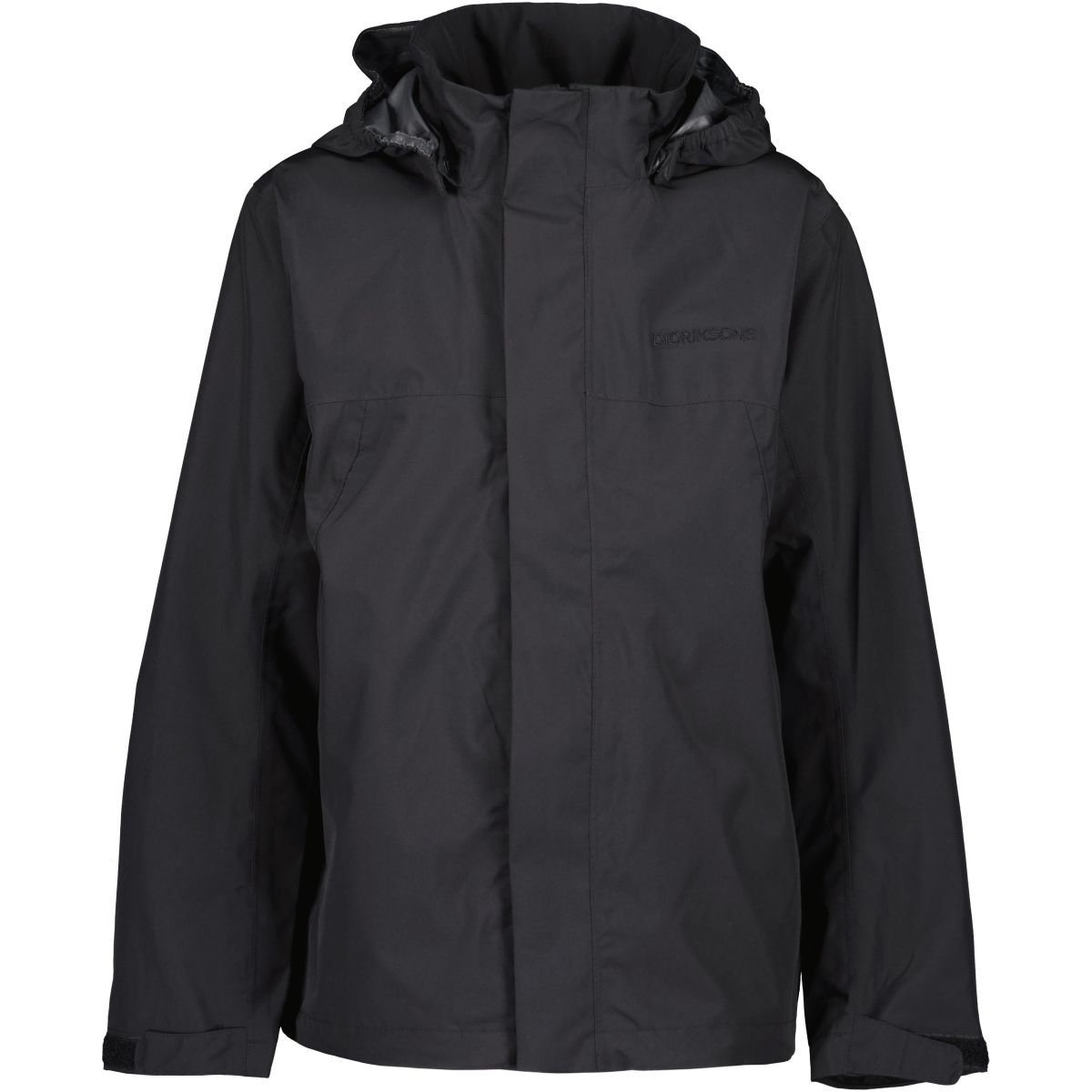 Didriksons Grand, Regenjacke, Junior, schwarz — 2