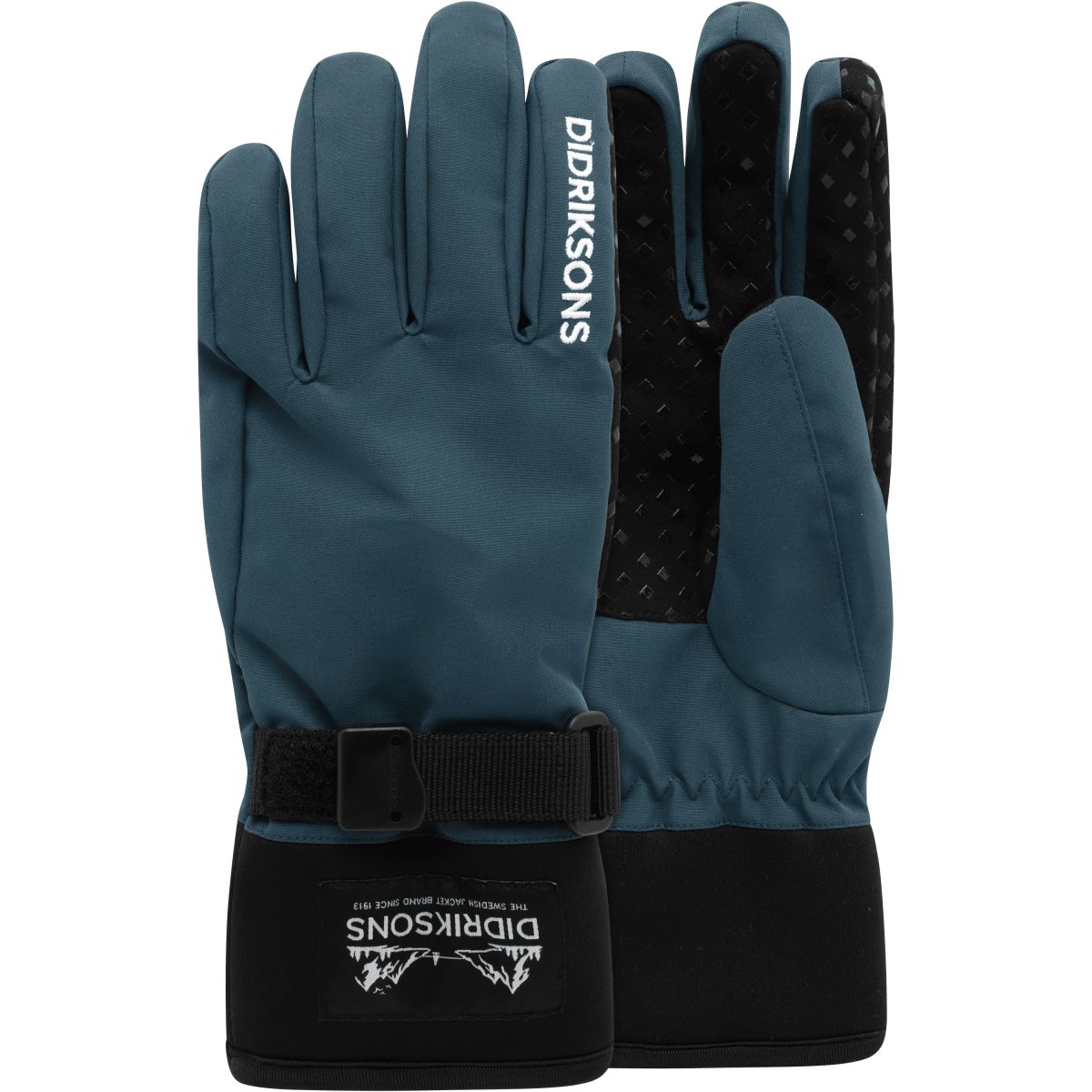 Didriksons Lovas 3, Skihandschuhe, Junior, blau — 2