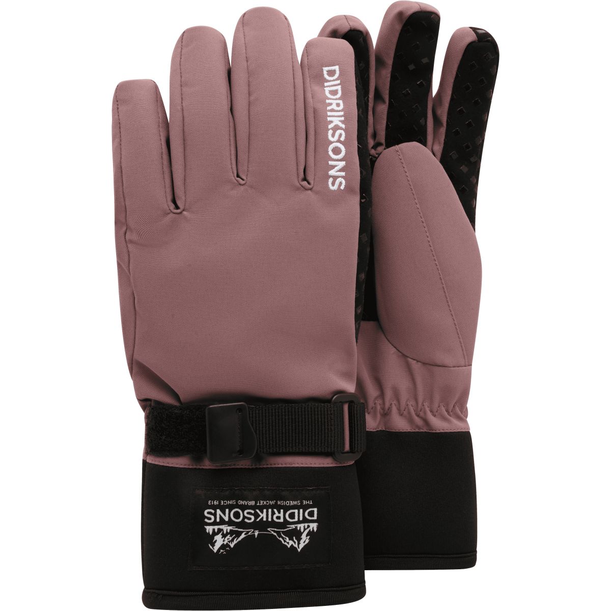 Didriksons Lovas 3, Skihandschuhe, Junior, rosa — 2