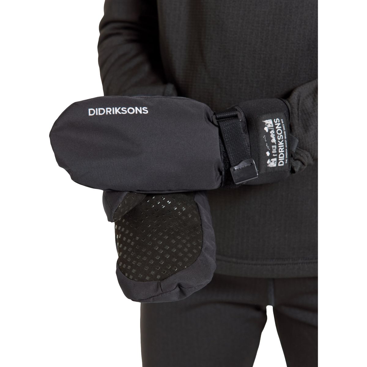 Didriksons Lovas, Fäustlinge, Junior, schwarz — 2