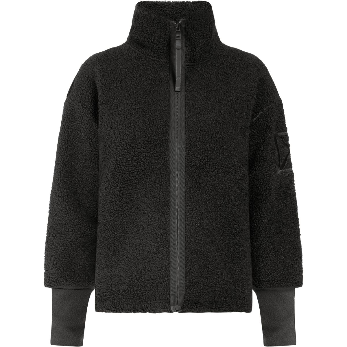 Didriksons Mella FZ 3, Fleecejacke, Damen, schwarz — 2