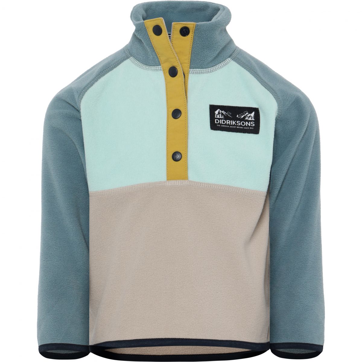 Didriksons Monte, Fleecepullover, Junior, hellblau — 2