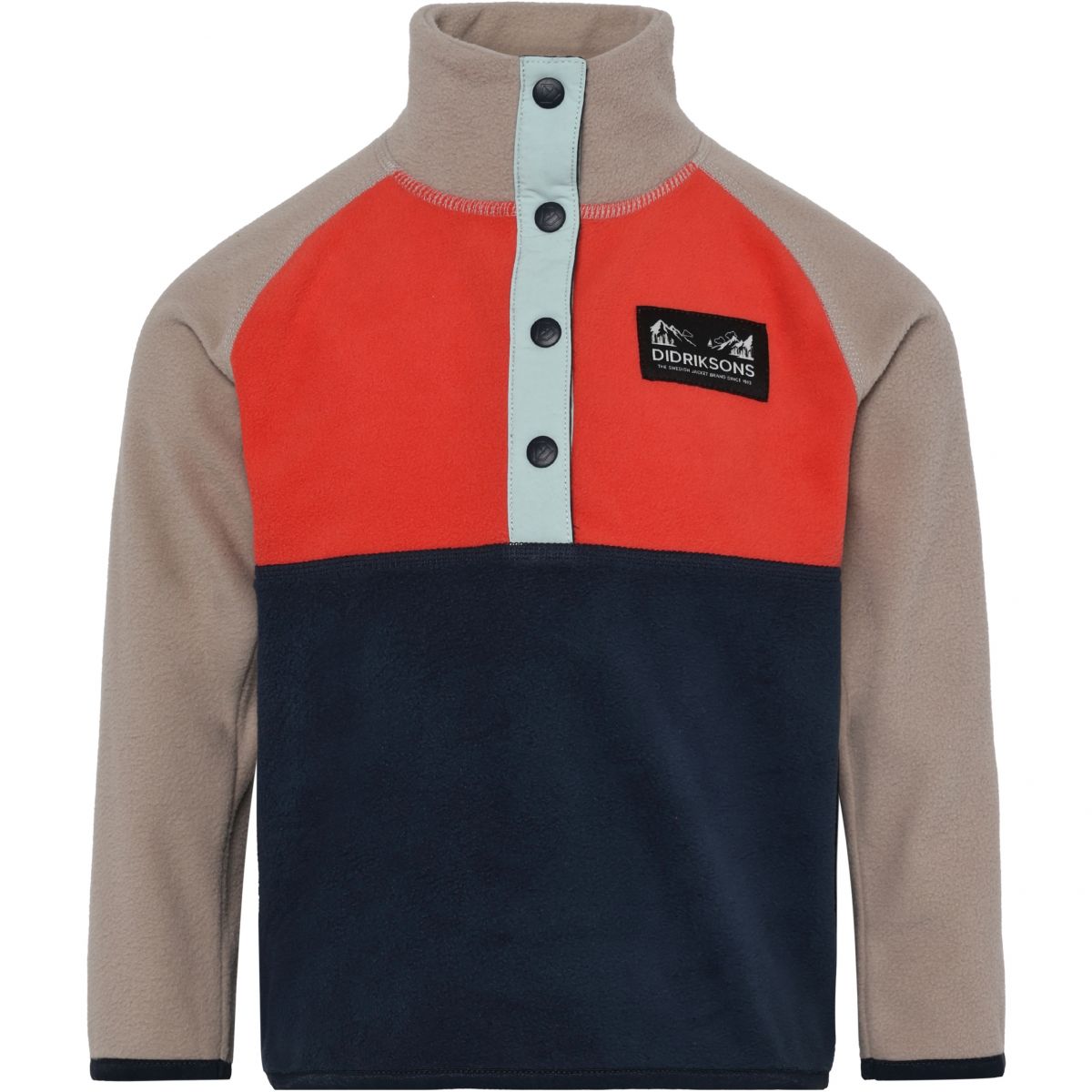 Didriksons Monte, Fleecepullover, Junior, orange — 2