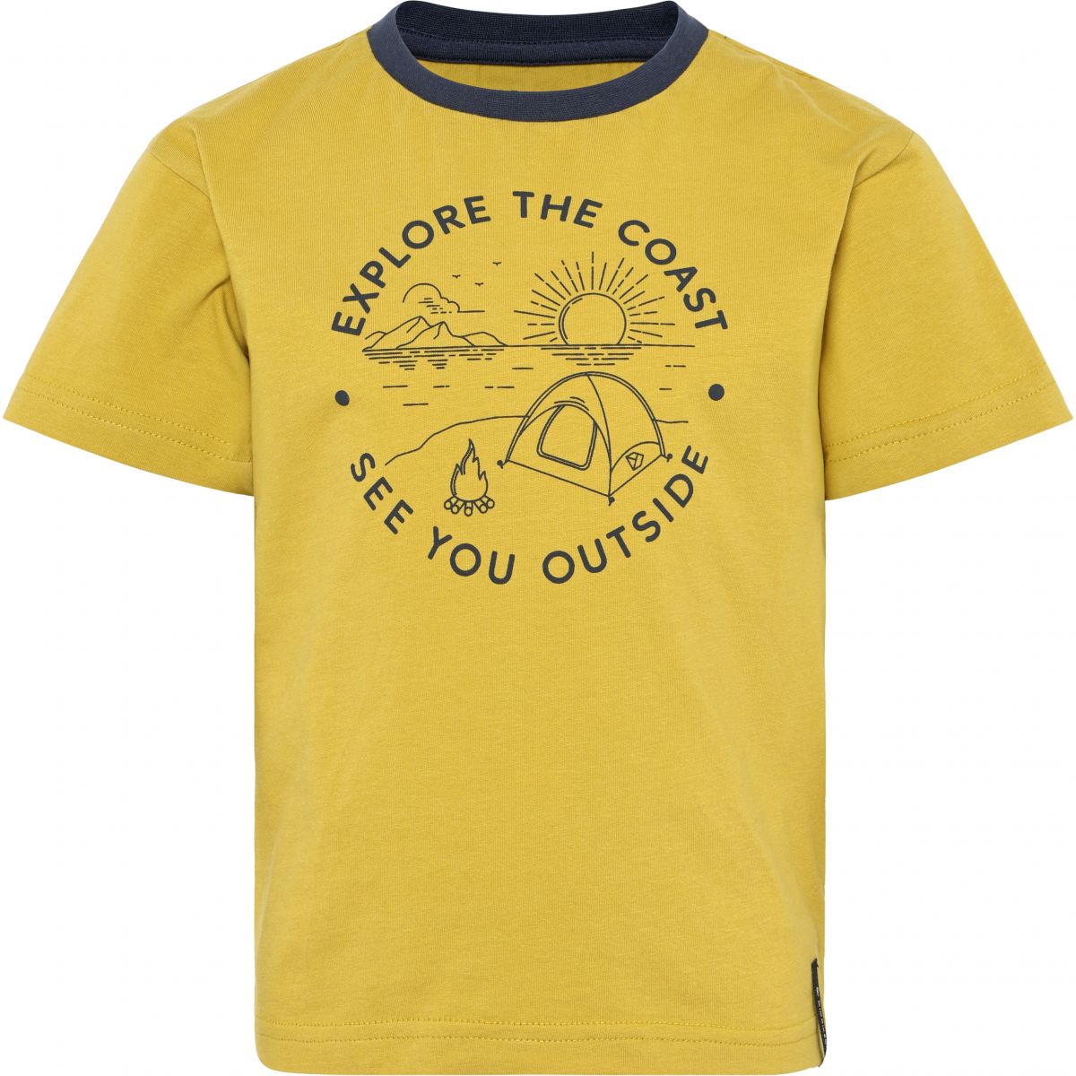 Didriksons Mynta, T-Shirt, Junior, gelb — 2
