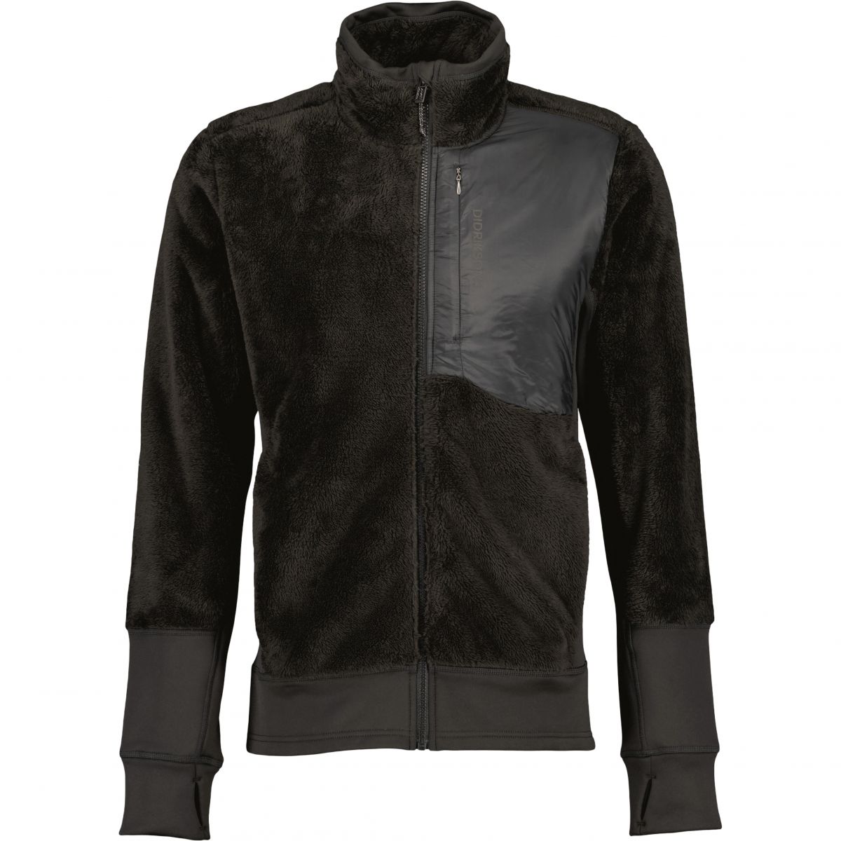 Didriksons Perseus, Fleecejacke, Herren, Schwarz — 2