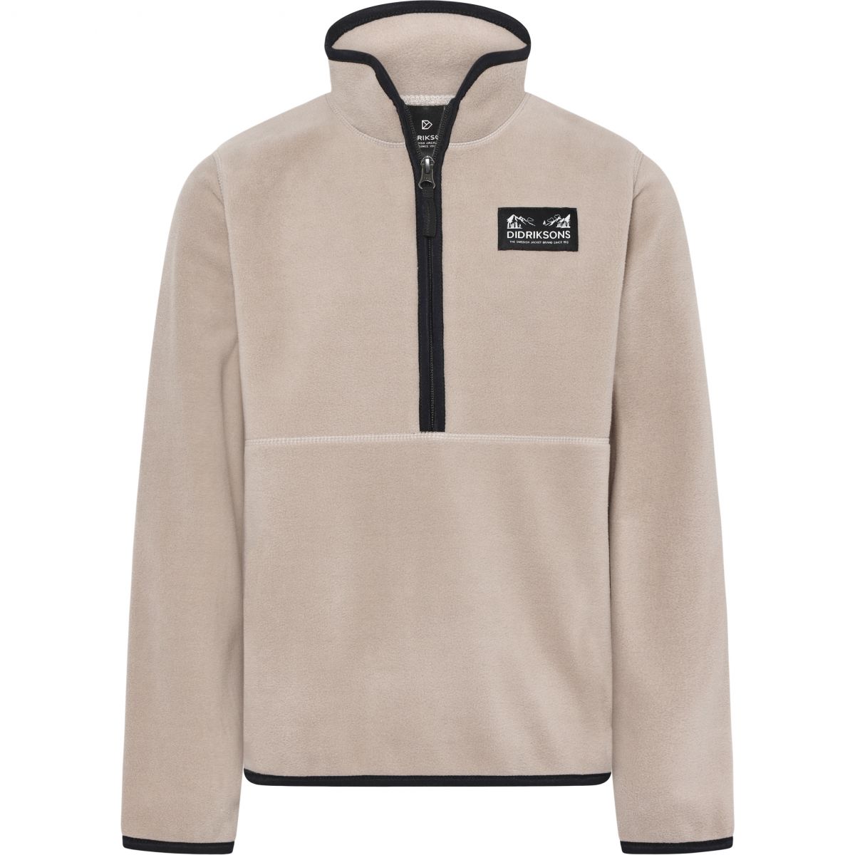 Didriksons Rubi, Fleecepullover, Junior, beige — 2