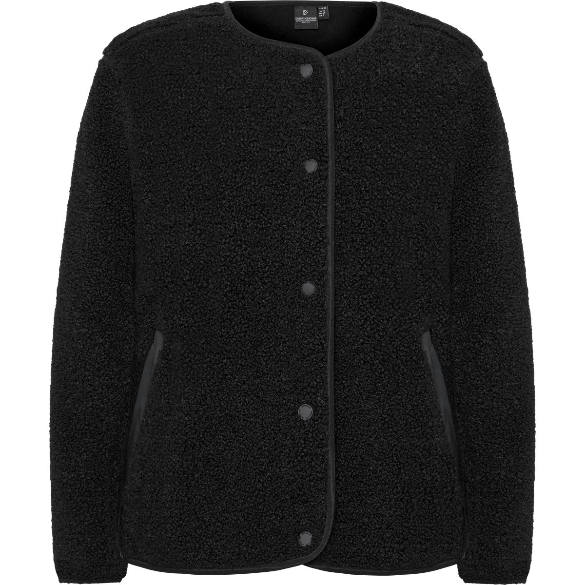 Didriksons Selma, Fleecejacke, Damen, schwarz — 2