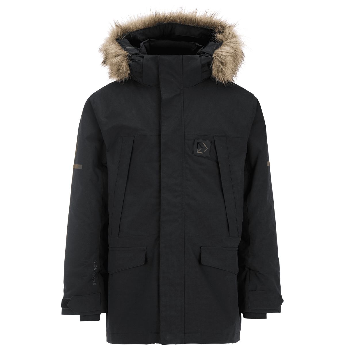 Didriksons Sylvin 2, Parka, Junior, schwarz — 2