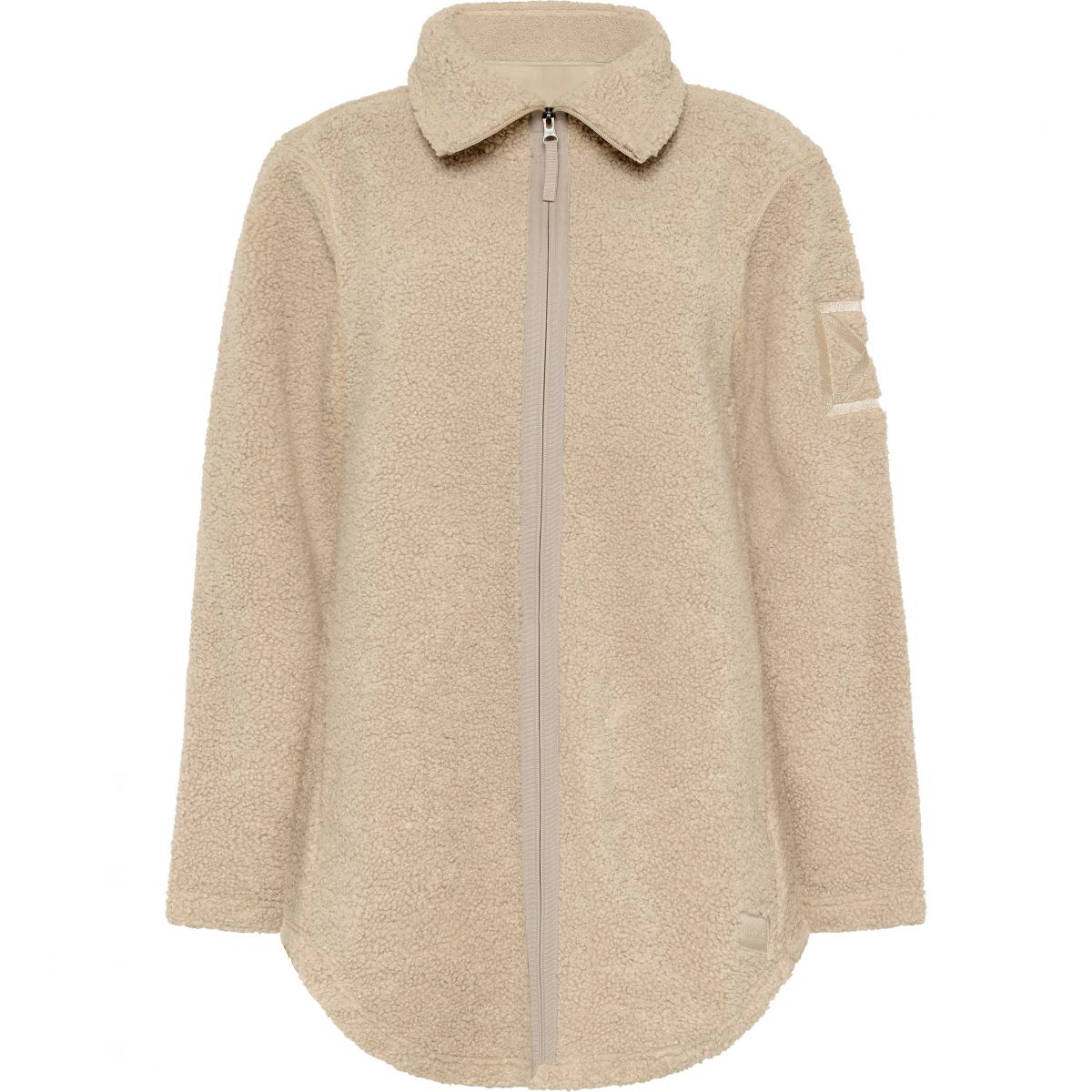 Didriksons Umi, Fleecemantel, Damen, clay beige — 2