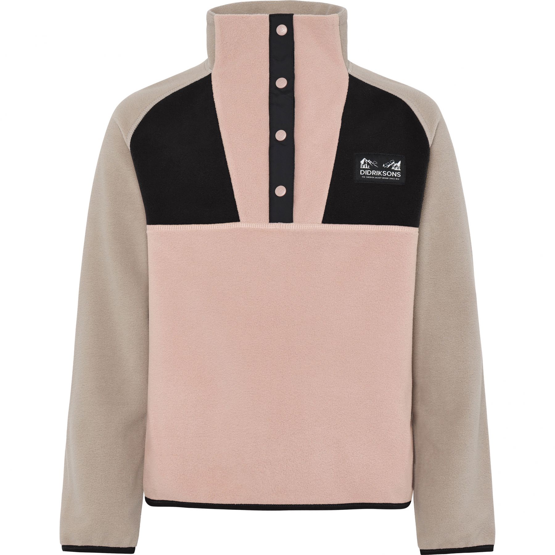 Didriksons Yokto, Fleecepullover, Junior, rosa
