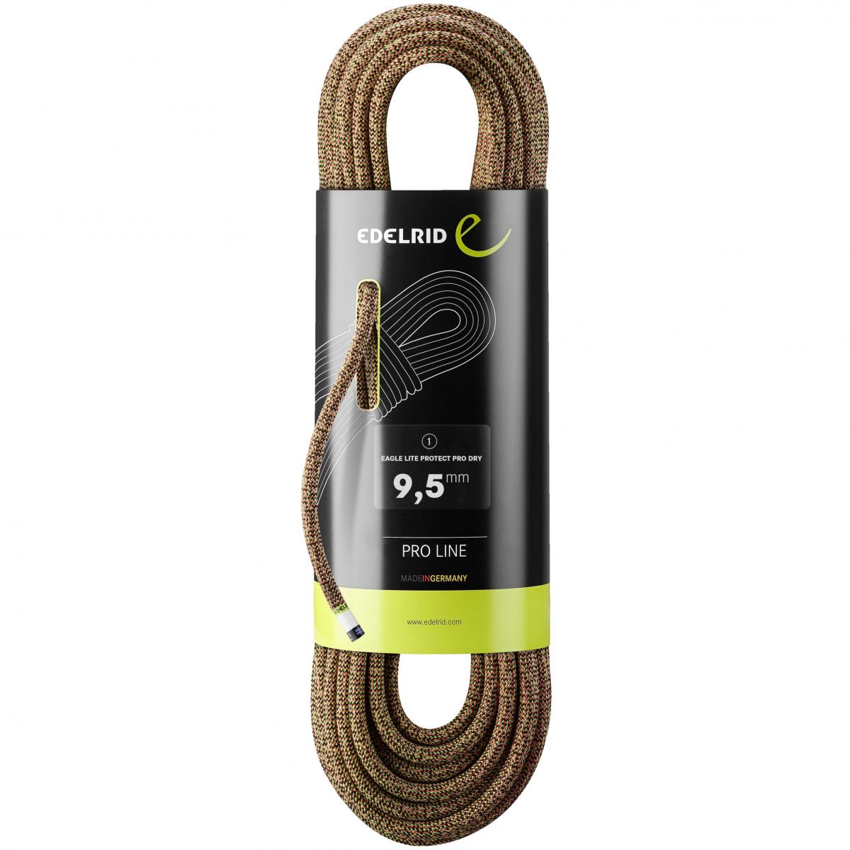 Edelrid Eagle Lite Protect Pro Dry 9,5mm, Kletterseil, grün/rot — 2