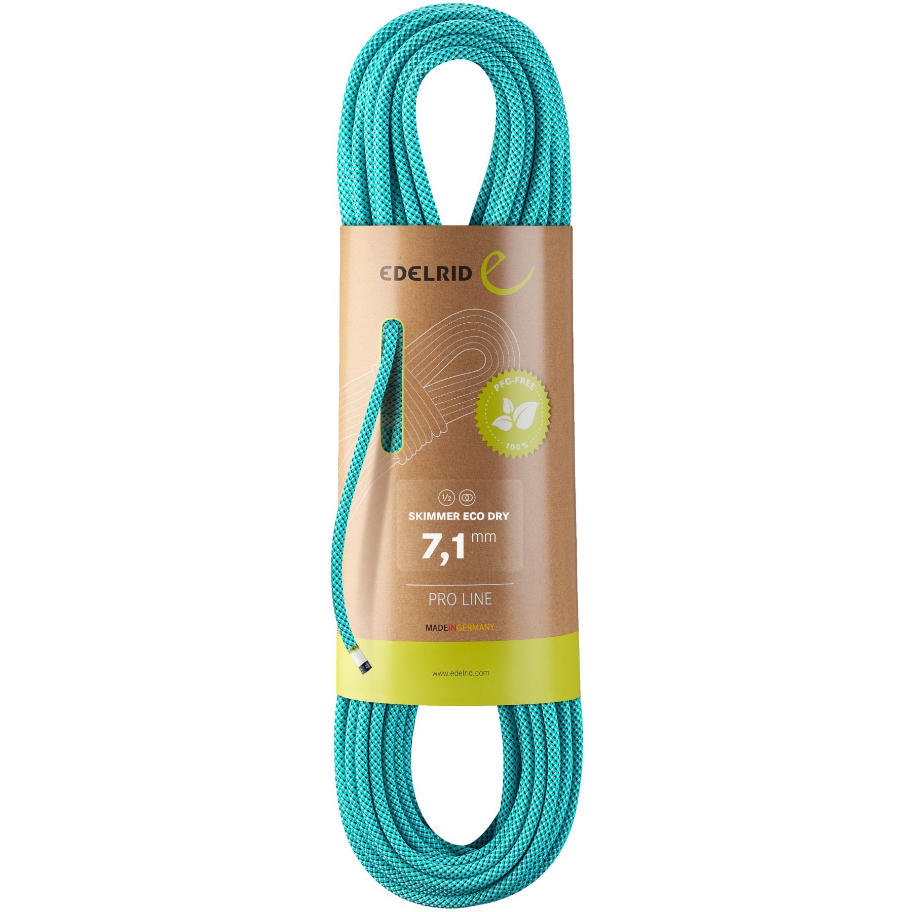 Edelrid Skimmer Eco Dry 7,1mm, Kletterseil, blau