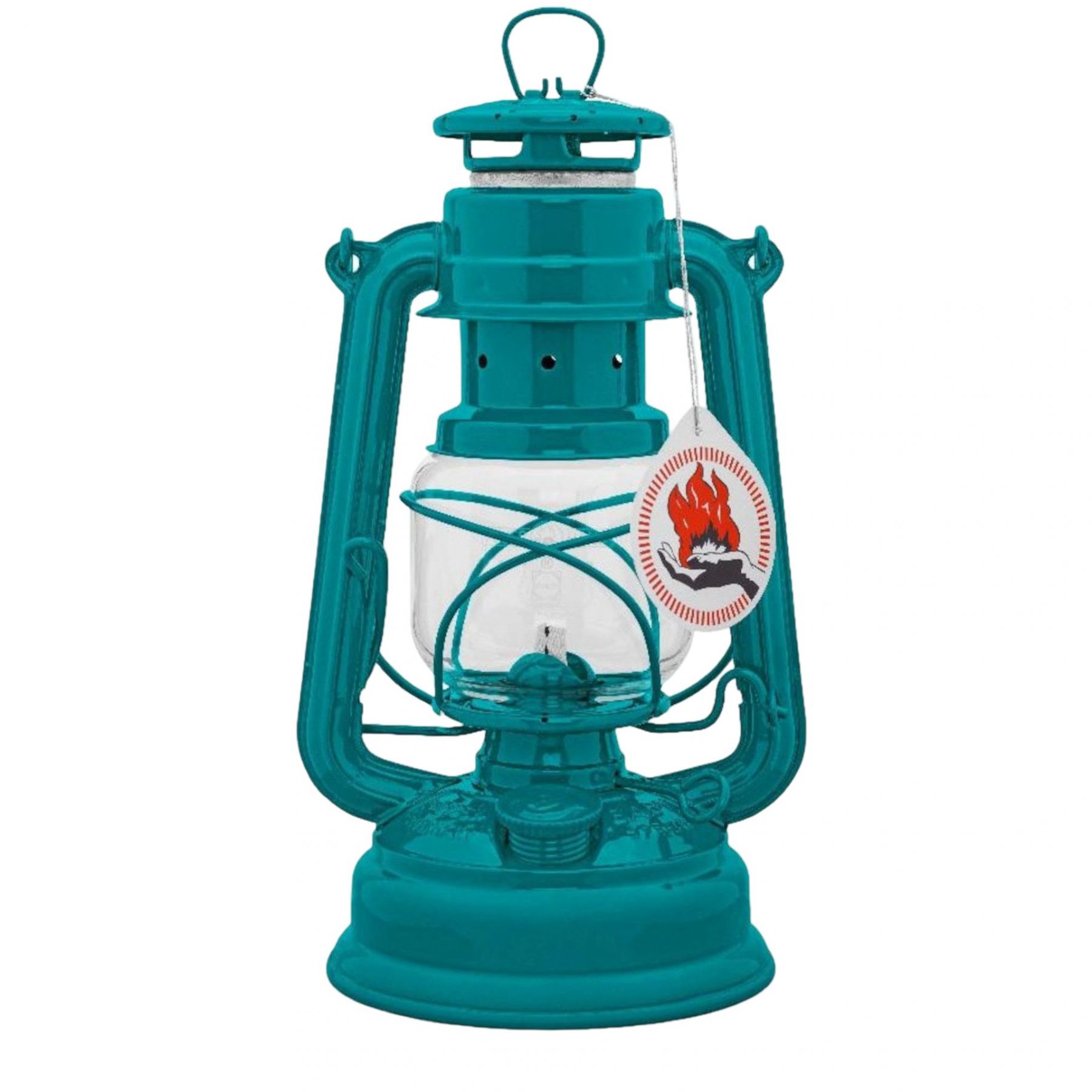 Feuerhand Hurricane Lantern, Laterne, Teal Blau