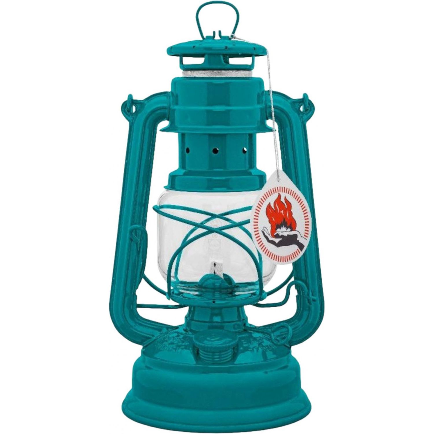 Feuerhand Hurricane Lantern, Laterne, Teal Blau