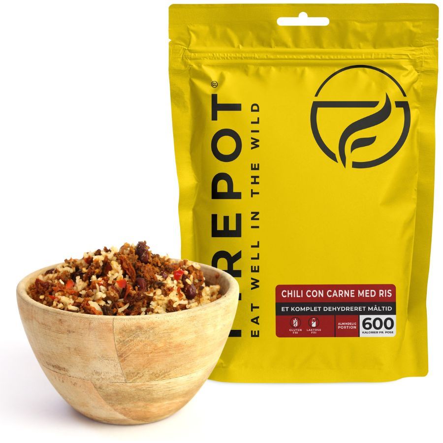 Firepot Chili con Carne mit Reis, gefriergetrocknete Nahrung, Reg