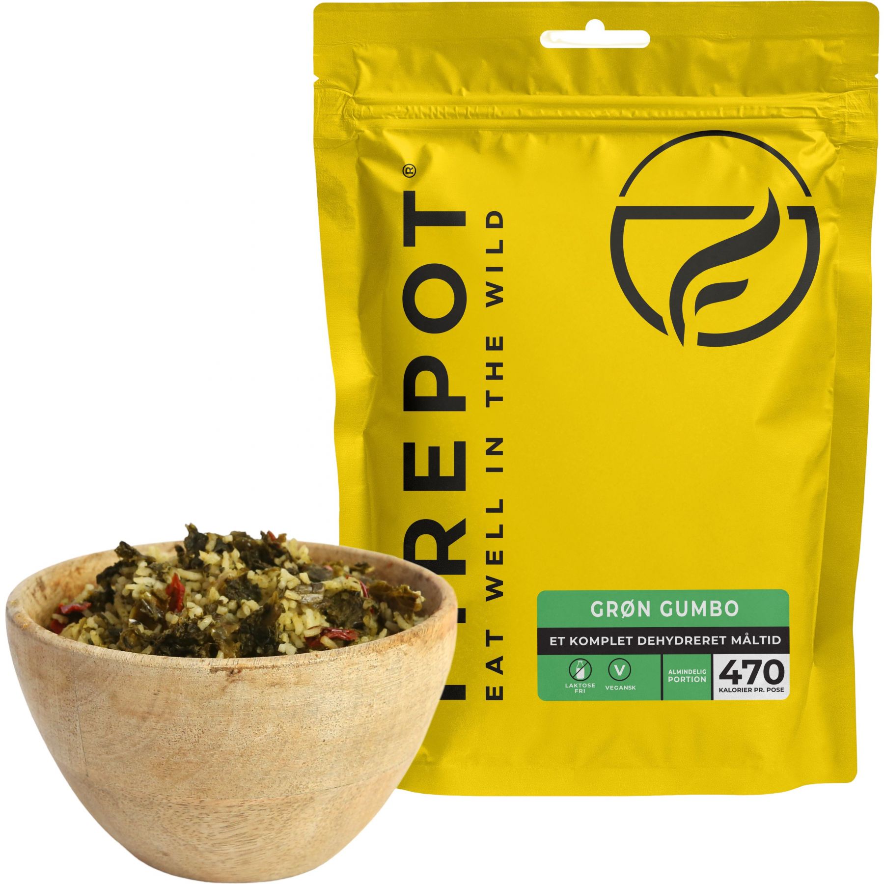 Firepot Grüner Gumbo, gefriergetrocknete Nahrung, Reg