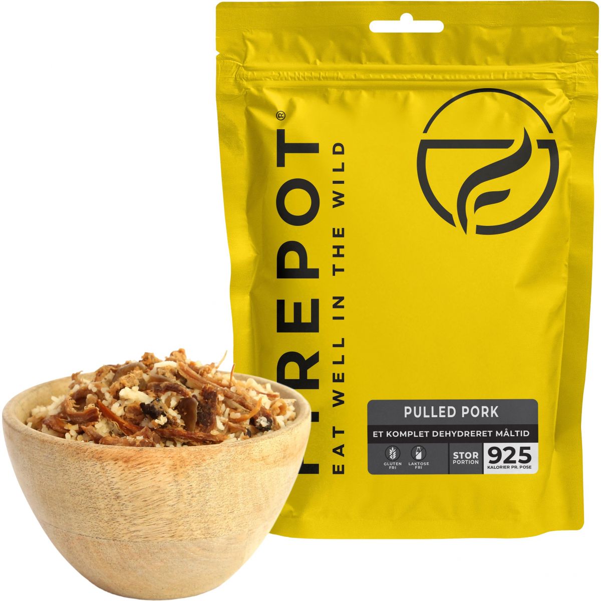 Firepot Pulled Pork, gefriergetrocknetes Essen, XL — 2