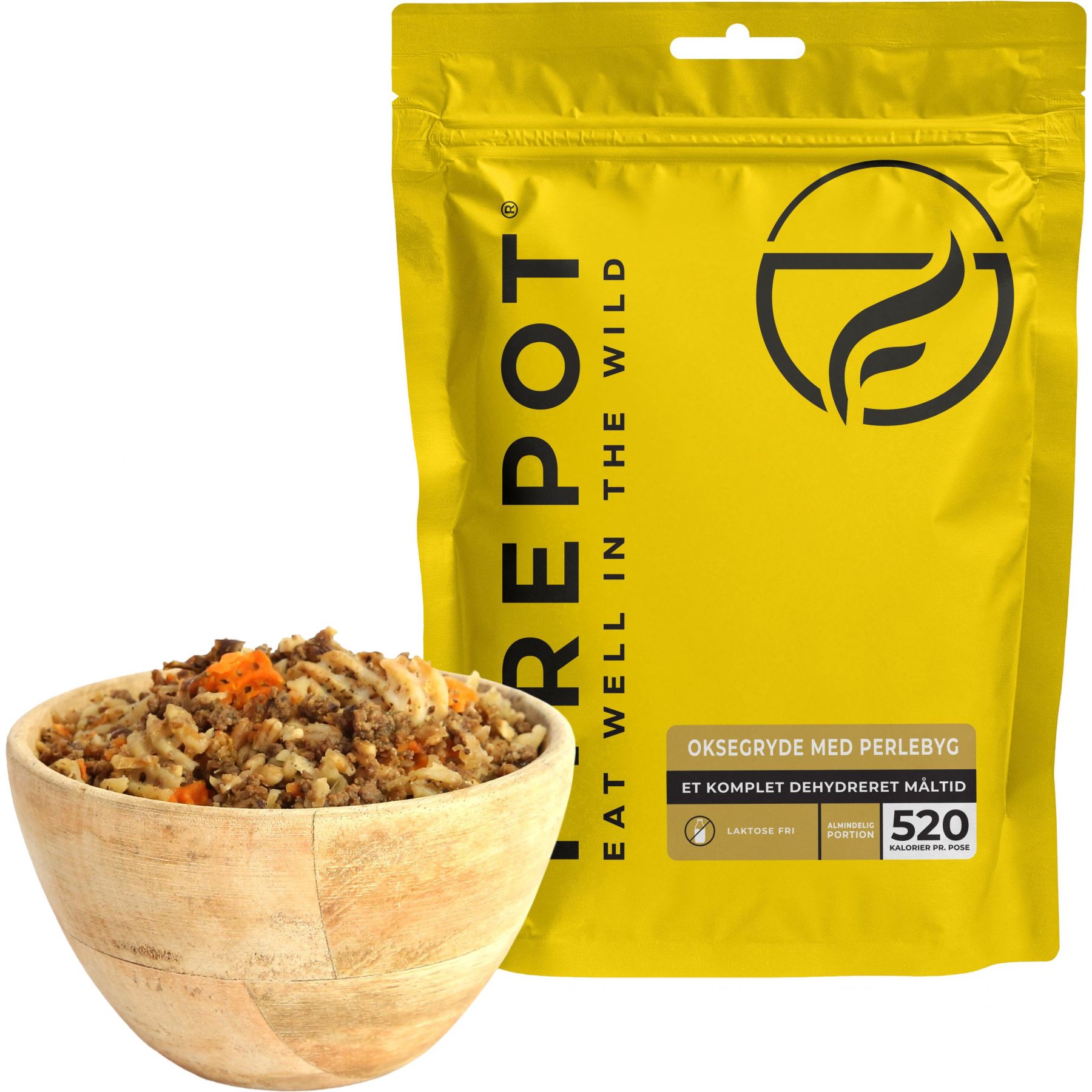 Firepot Rindereintopf mit Perlgraupen, gefriergetrocknete Nahrung, Reg