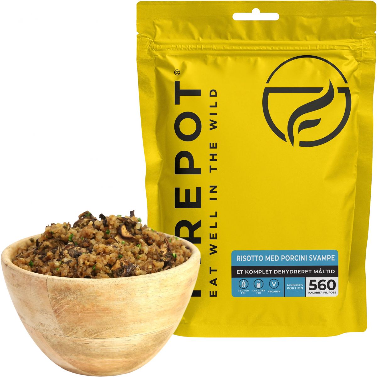 Firepot Risotto mit Steinpilzen, gefriergetrocknete Nahrung, Reg — 2