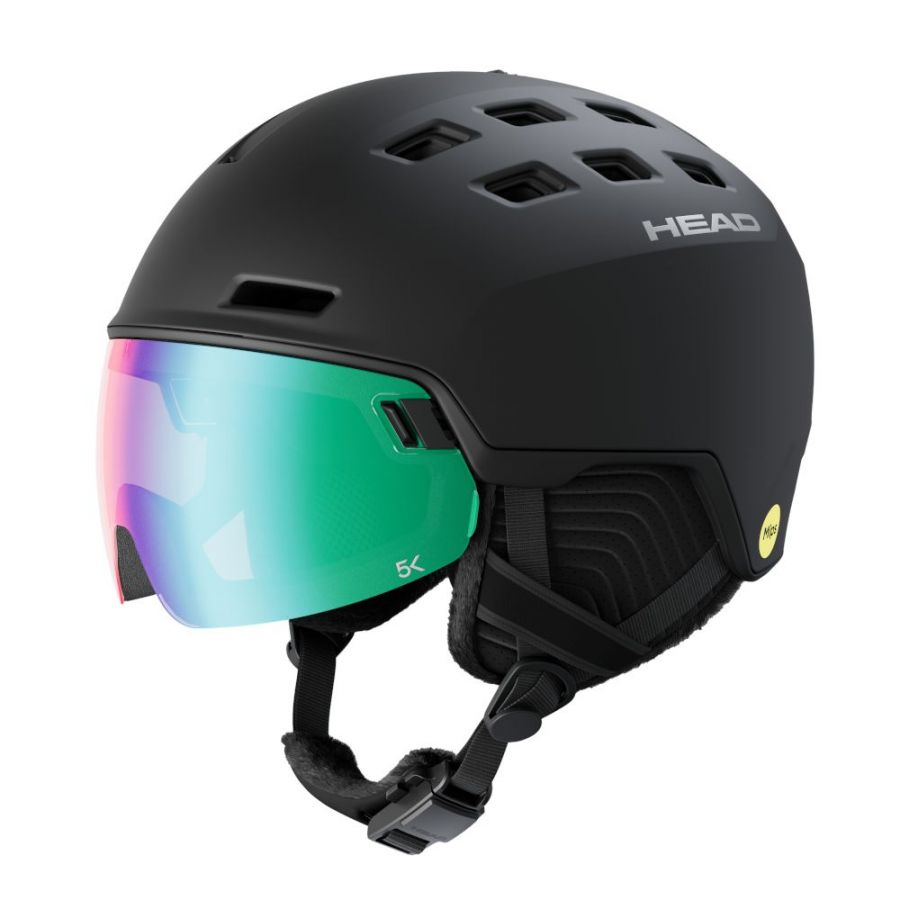 Head Radar 5K Photo MIPS, Skihelm mit Visier, schwarz