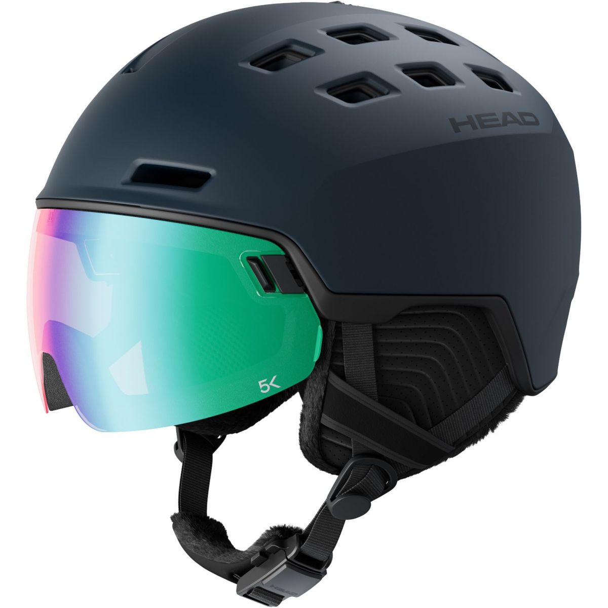 HEAD Radar 5K, Skihelm mit Visier, blau — 2