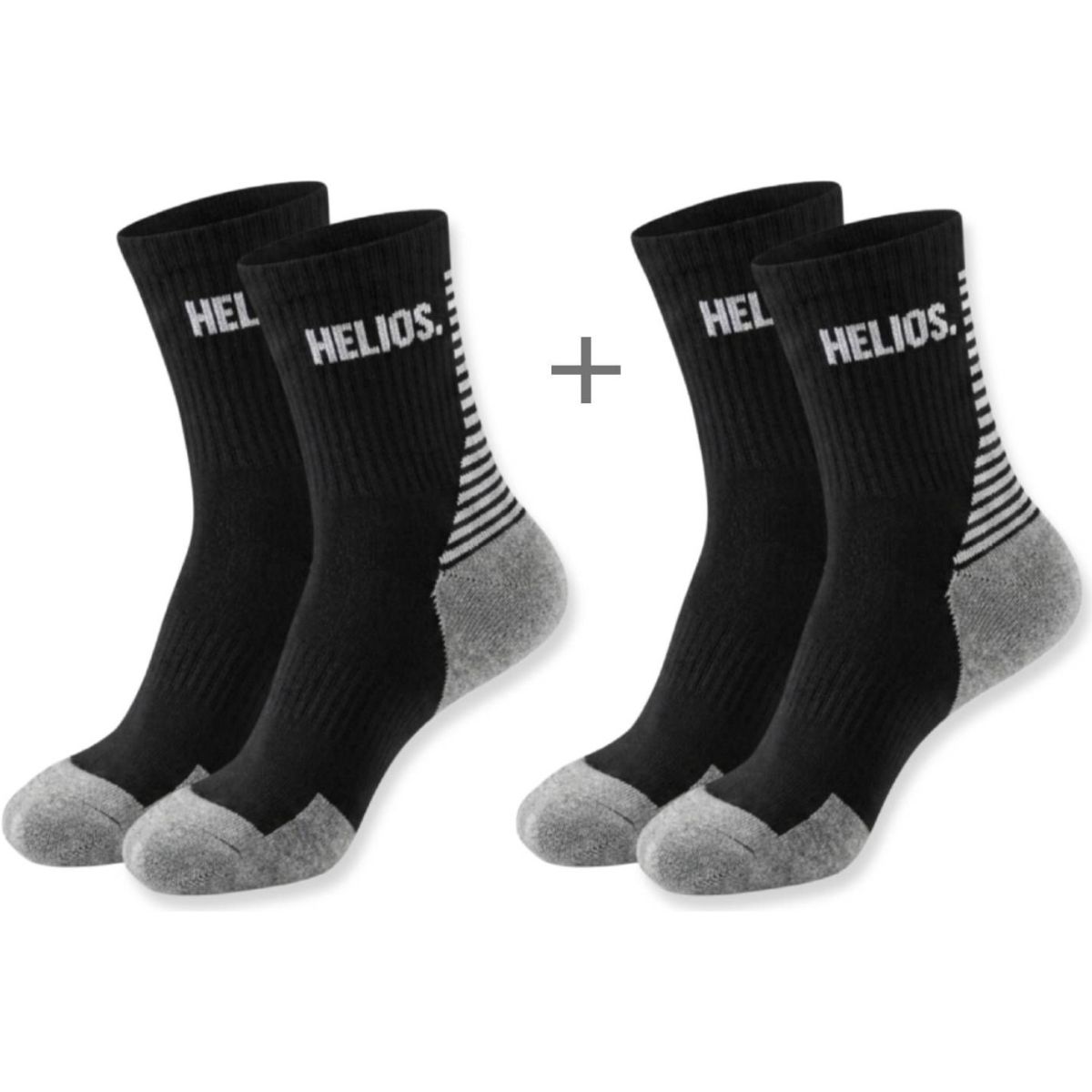 HELIOS Coolmax, Laufsocken, 2 Paar, schwarz